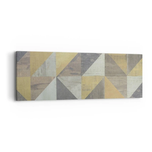 Quadro em tela - Em ângulo com um triângulo - 90x30 cm