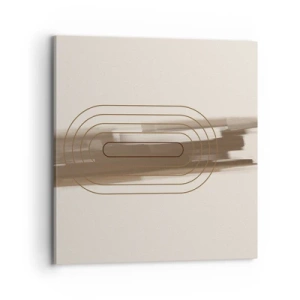 Quadro em tela - Um sopro de cinza - 70x70 cm