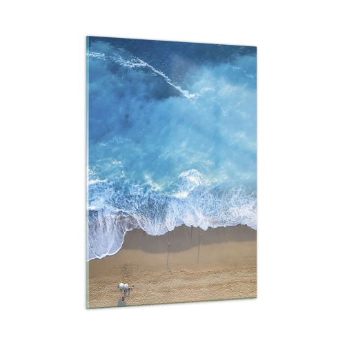 Quadro em vidro - O poder do azul - 50x70 cm