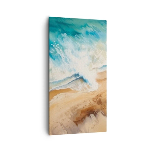 Quadro em tela - A onda que retorna - 55x100 cm