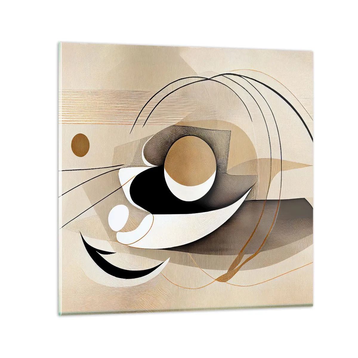 Quadro em vidro - Composição: a essência da palavra - 50x50 cm