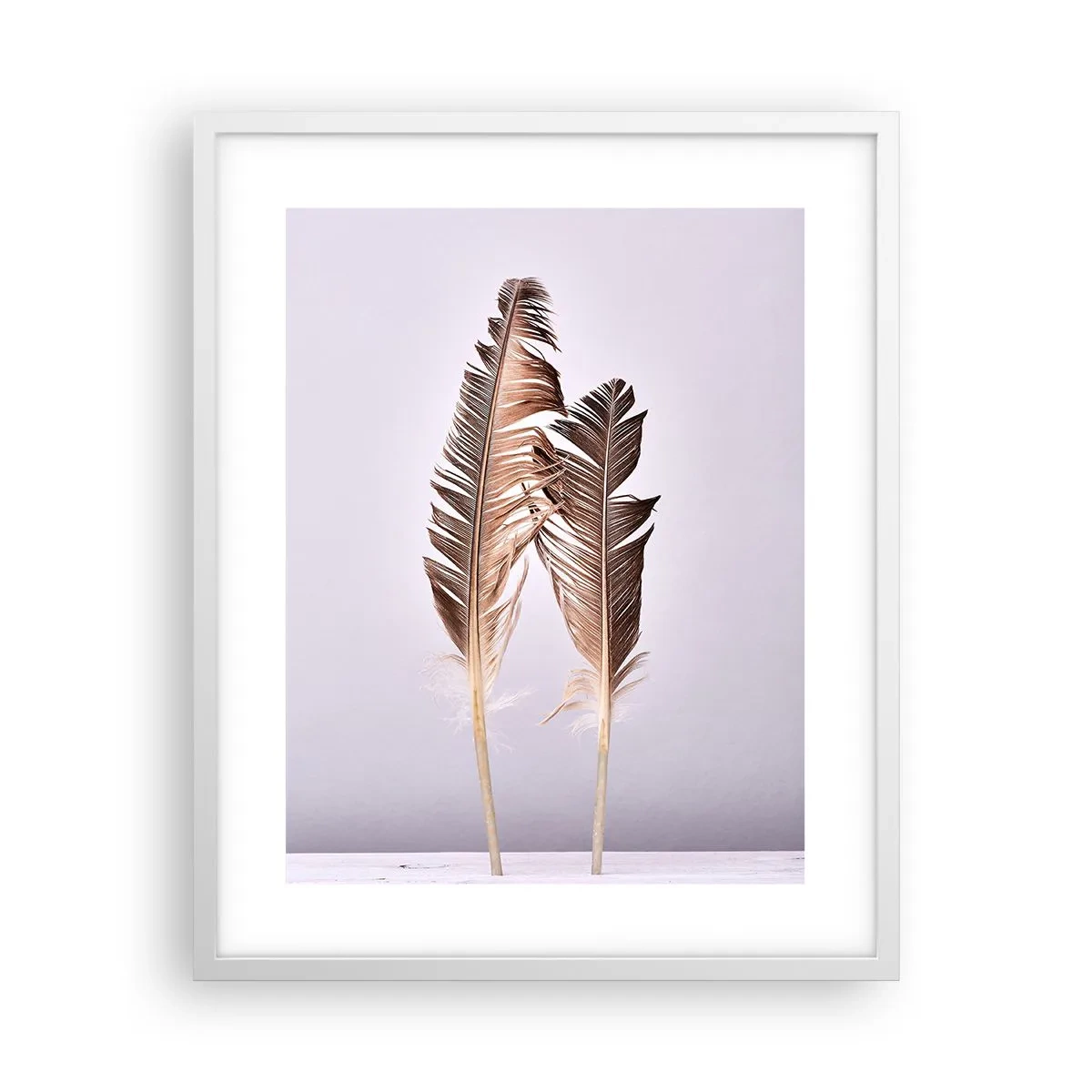 Pôster em moldura branca - Contra o nada - 40x50 cm