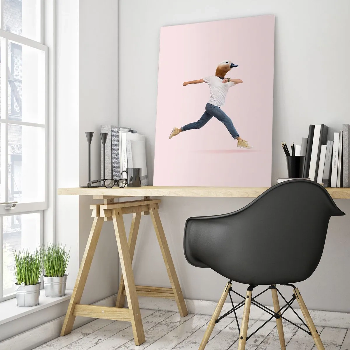 Quadro em vidro - Uma pitada de absurdo - 50x70 cm