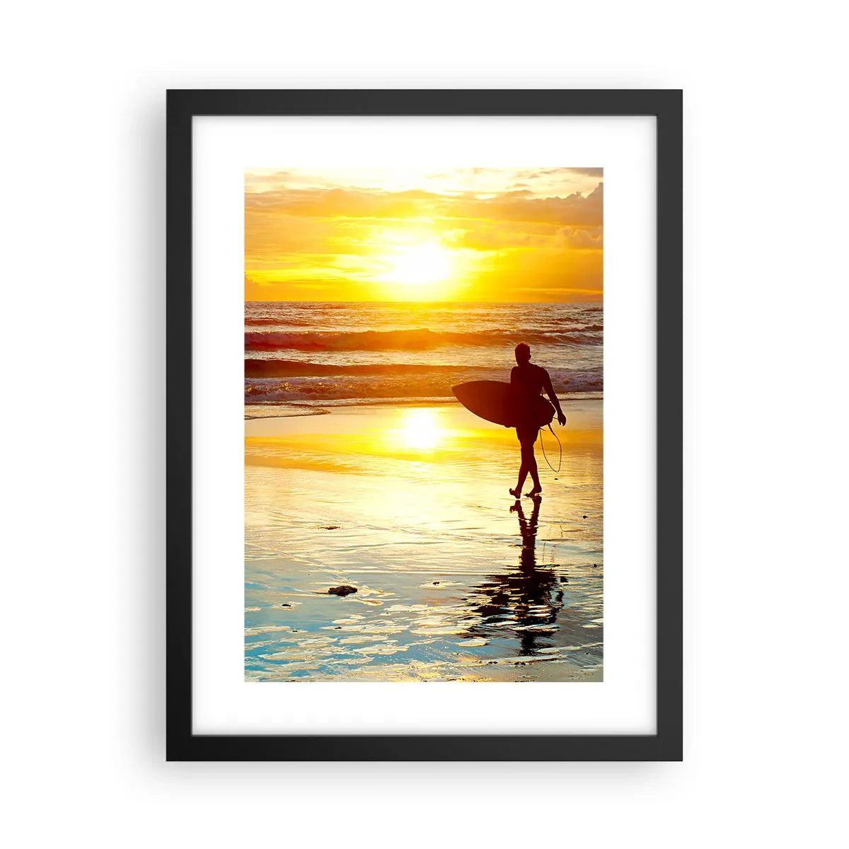 Pôster com moldura preta - O Retorno do Guerreiro - 30x40 cm