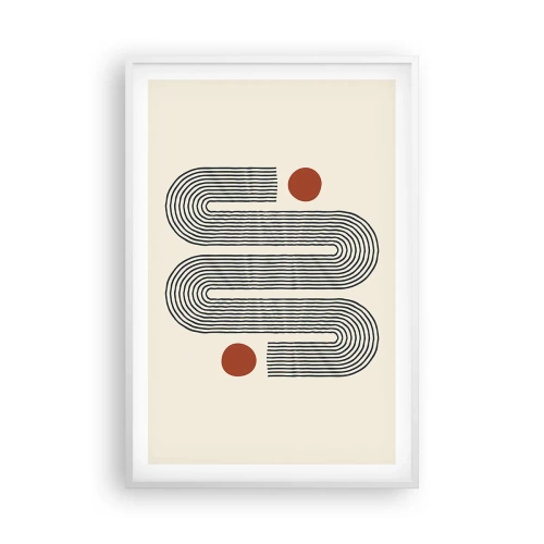 Pôster em moldura branca - Do início ao fim - 61x91 cm