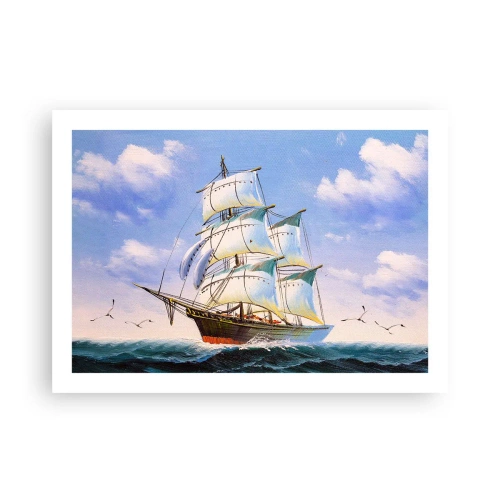 Pôster - Orgulhosamente com o vento - 70x50 cm