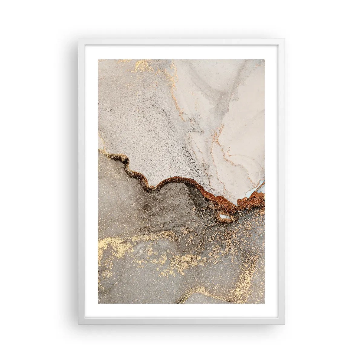 Pôster em moldura branca - No limite das cores - 50x70 cm