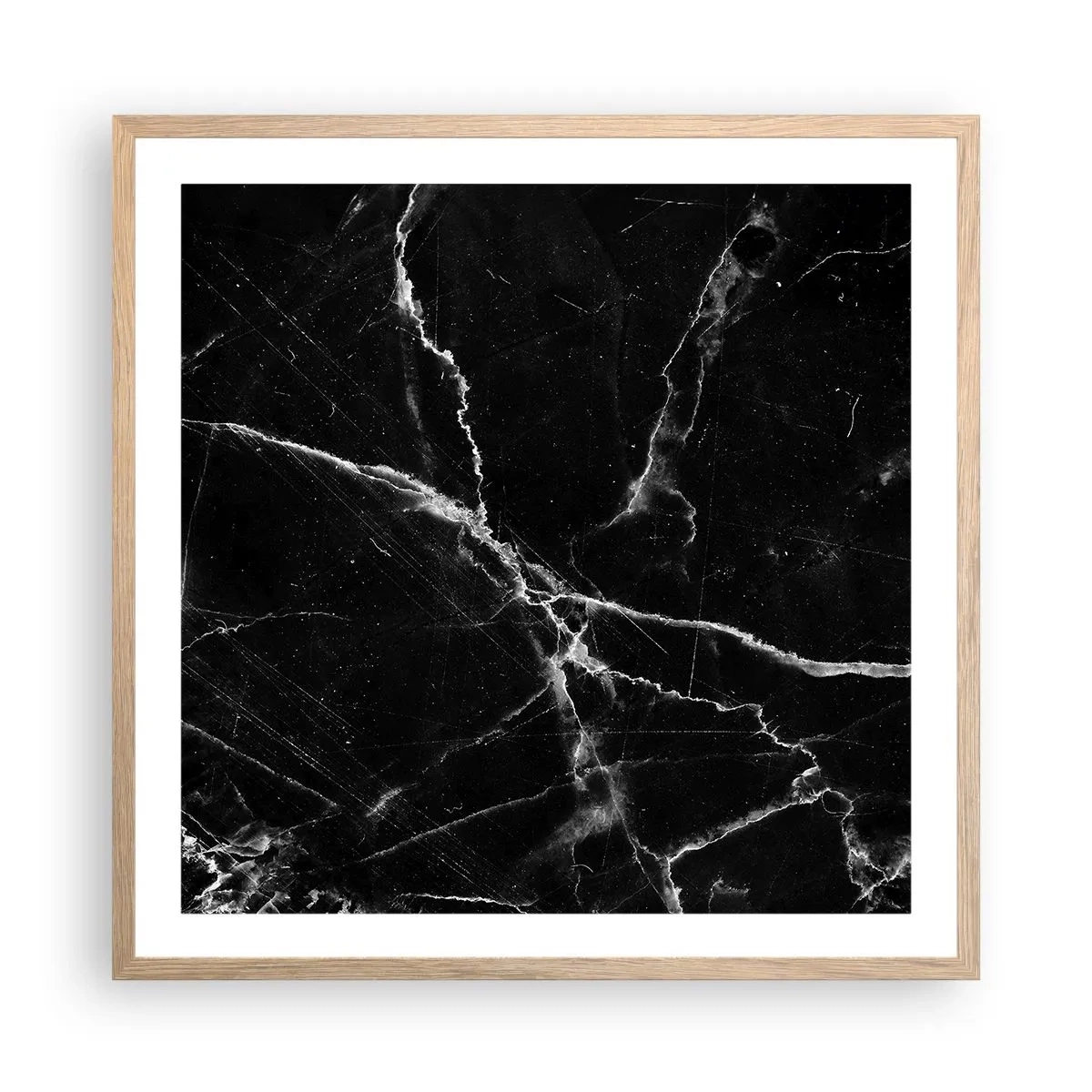 Pôster com moldura de carvalho claro - A vida secreta da pedra - 60x60 cm