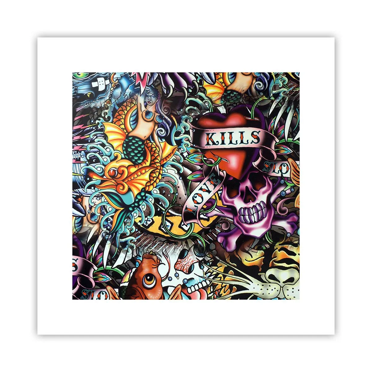 Pôster - O sonho do tatuador - 30x30 cm