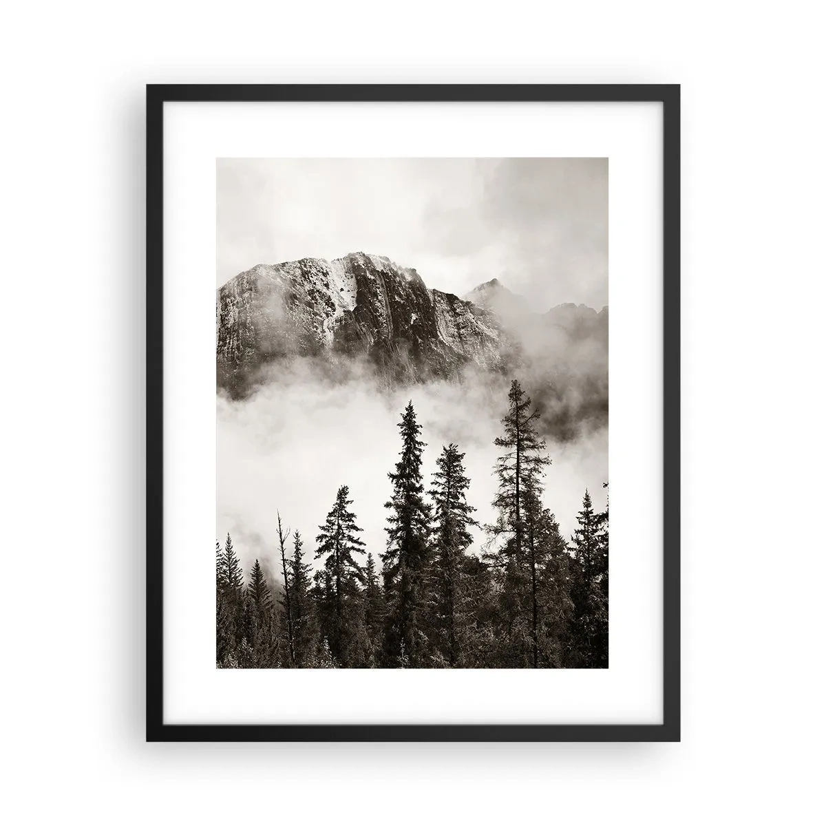 Pôster com moldura preta - O soberano de granito - 40x50 cm