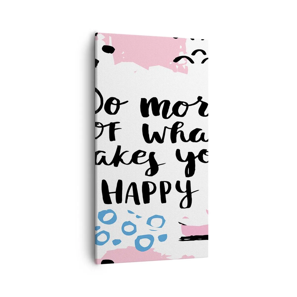 Quadro em tela - Como ser feliz - 55x100 cm