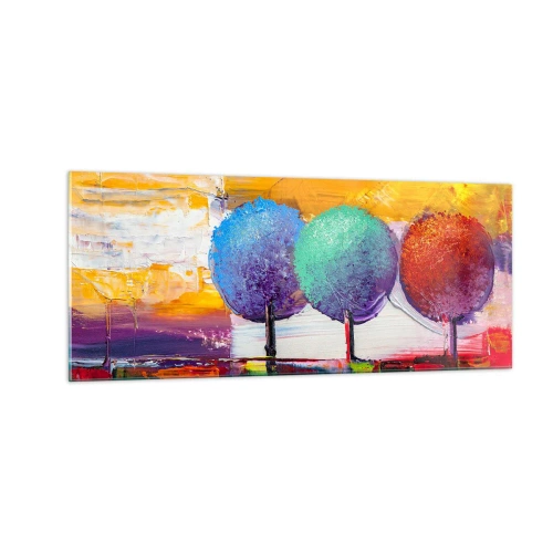 Quadro em vidro - Pódio da natureza - 100x40 cm