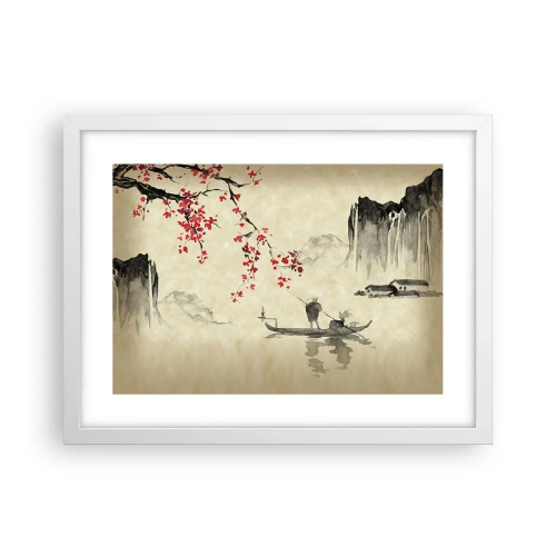 Pôster em moldura branca - Na terra do sol nascente - 40x30 cm