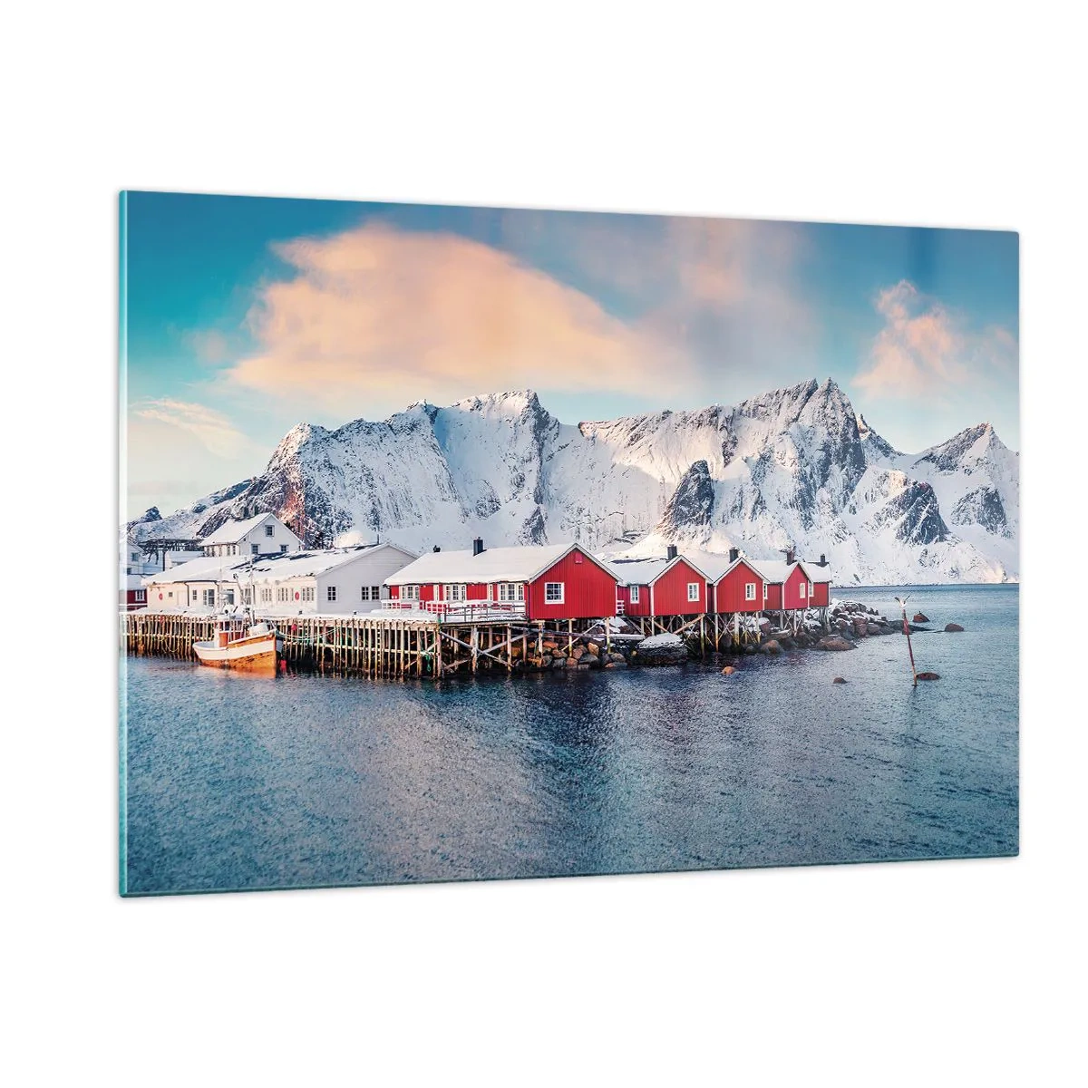 Quadro em vidro - Refpugio do Norte - 120x80 cm