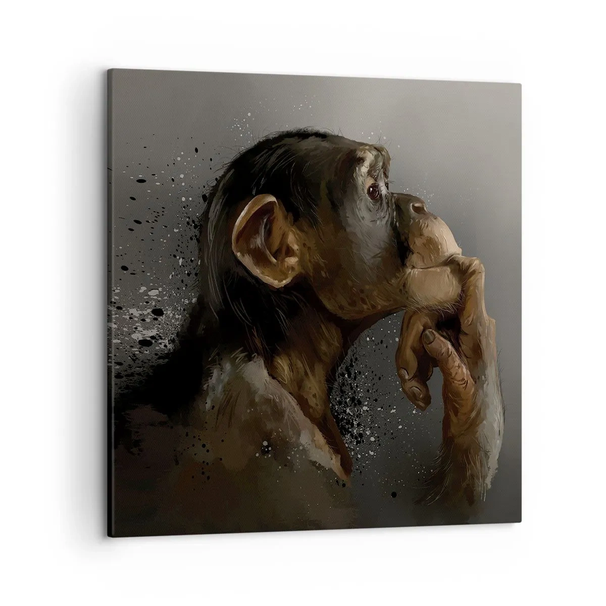 Quadro em tela - Certamente um pensador - 50x50 cm