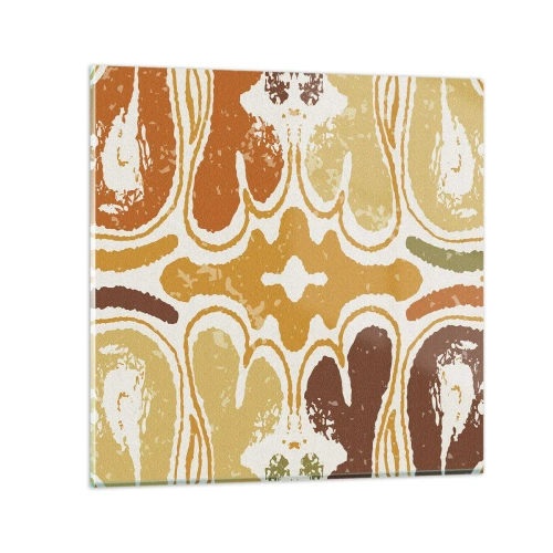 Quadro em vidro - Abstração sentimental - 30x30 cm