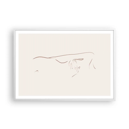 Pôster em moldura branca - A forma do desejo - 100x70 cm