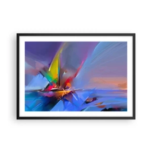 Pôster com moldura preta - Como as asas de um pássaro - 70x50 cm