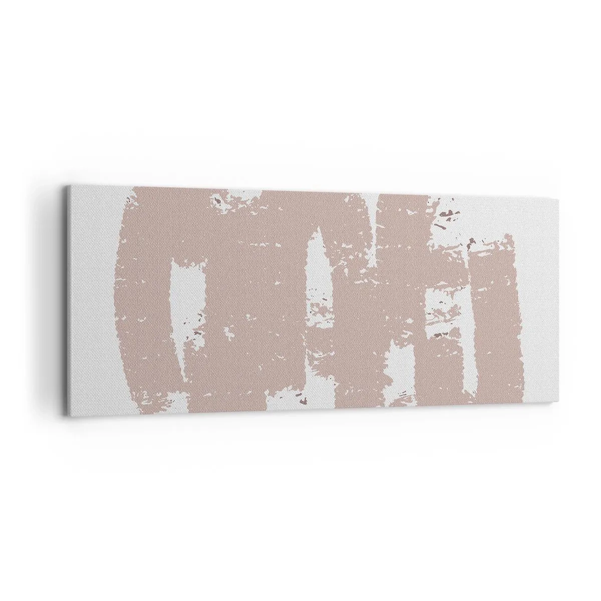 Quadro em tela - Abstração em rosa suave - 120x50 cm