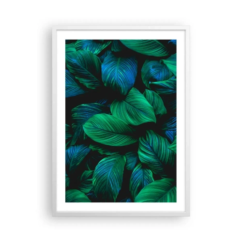 Pôster em moldura branca - Na multidão verde - 50x70 cm