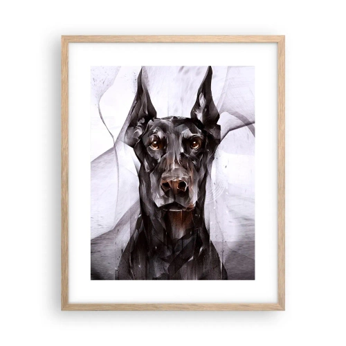 Pôster com moldura de carvalho claro - Nascido na nobreza - 40x50 cm