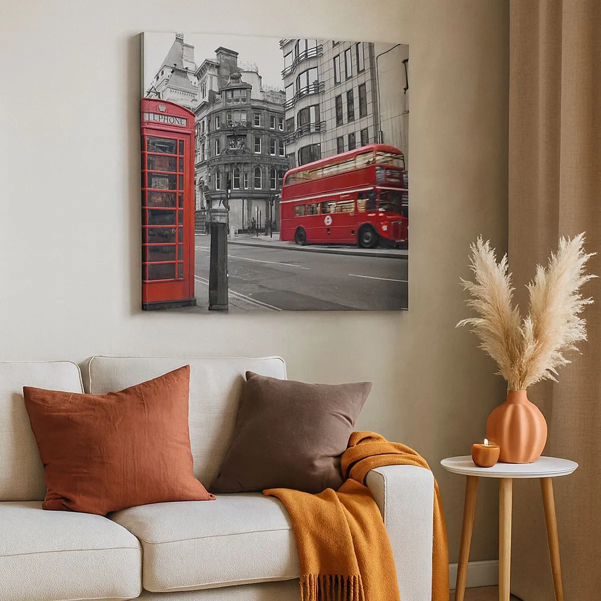 Quadro em tela - O mais vermelho da Europa - 30x30 cm