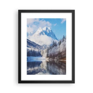 Pôster com moldura preta - Guarda de neve - 30x40 cm