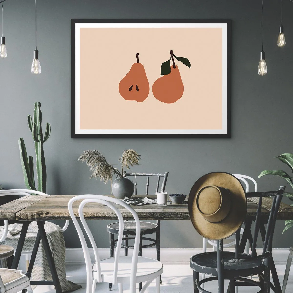 Pôster com moldura preta - A própria doçura - 100x70 cm