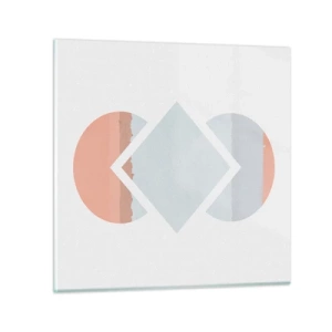 Quadro em vidro - A situação é clara - 30x30 cm