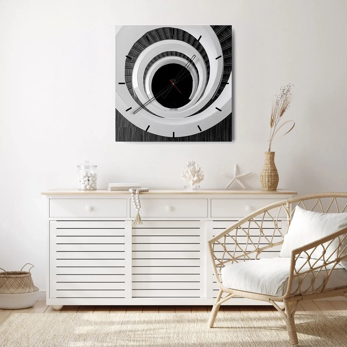 Relógio de parede - Relógio em vidro - Ao âmago - 40x40 cm