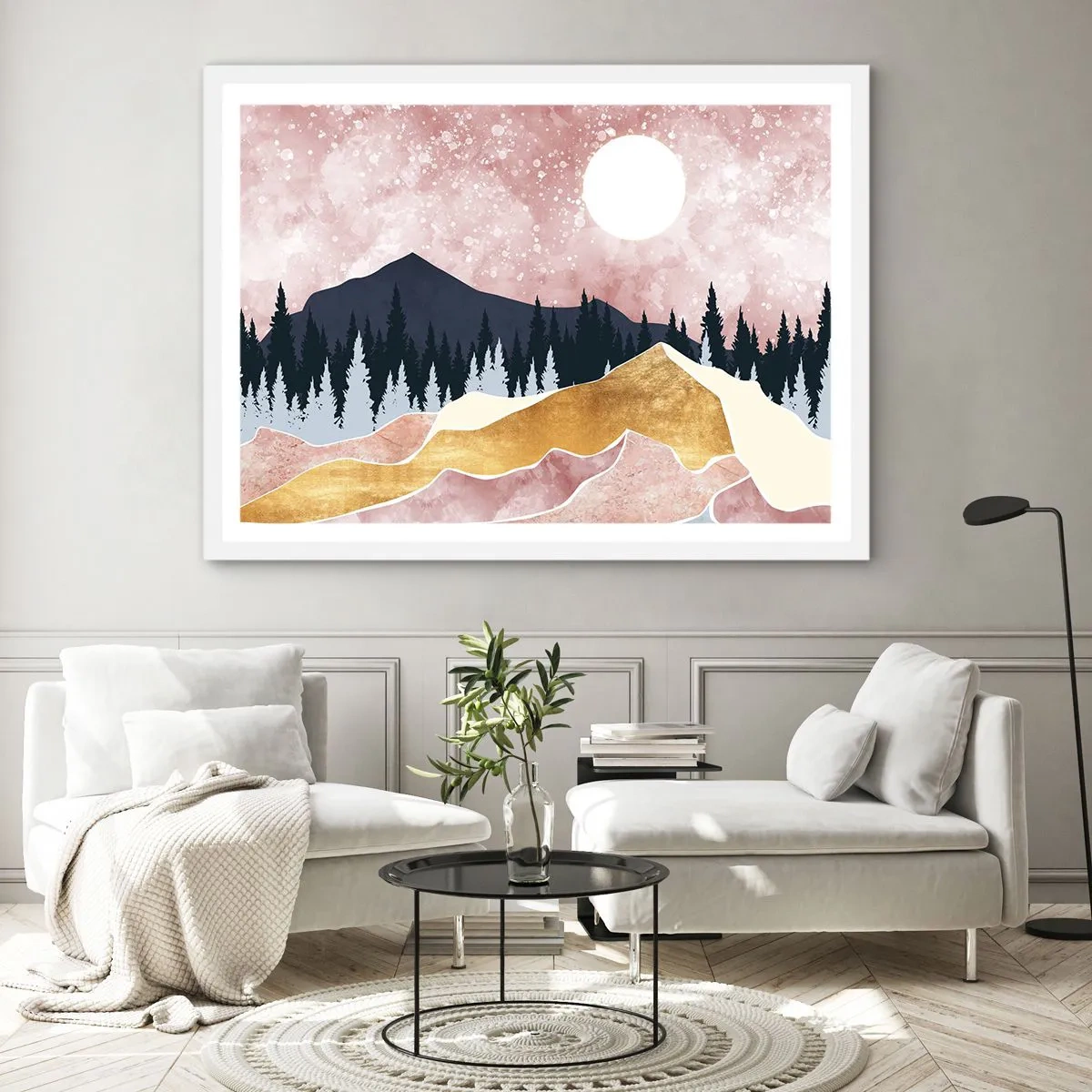 Pôster em moldura branca - Ronda Noturna - 50x40 cm