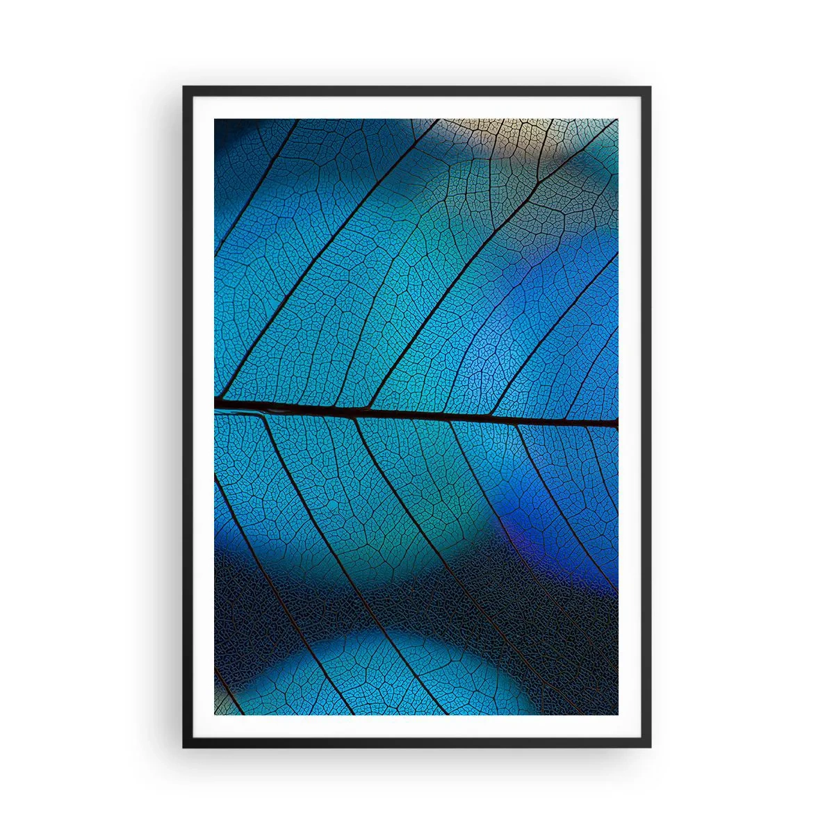 Pôster com moldura preta - Construção complexa - 70x100 cm