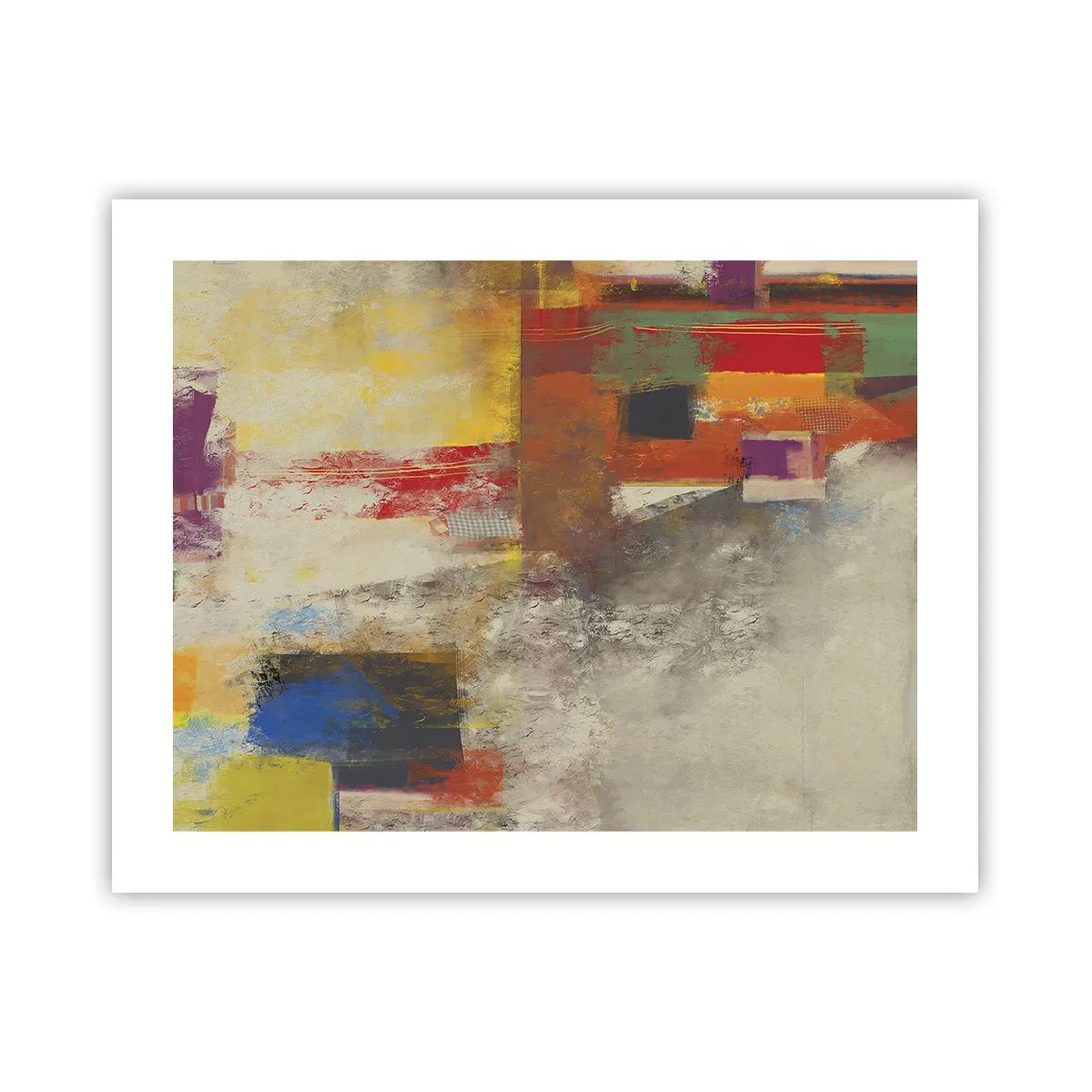 Pôster - Geometria das cores - 50x40 cm