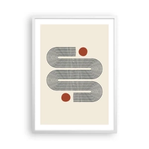 Pôster em moldura branca - Do início ao fim - 50x70 cm