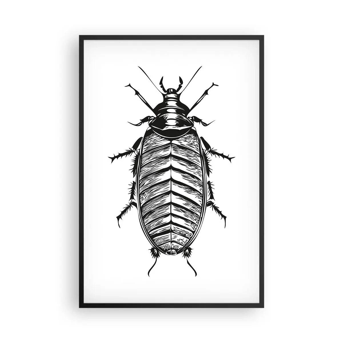 Pôster com moldura preta - Que exemplo! - 61x91 cm