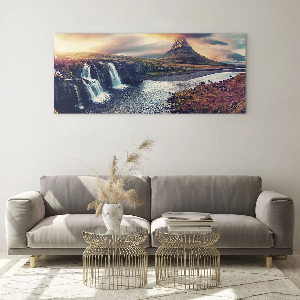 Quadro em vidro - Na majestade da natureza - 120x50 cm