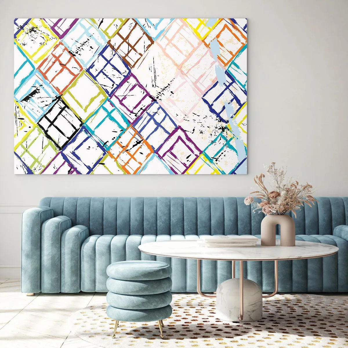 Quadro em vidro - Quartos para alugar - 120x80 cm