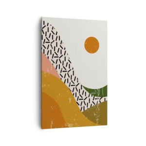 Quadro em tela - Abstração solar - 80x120 cm