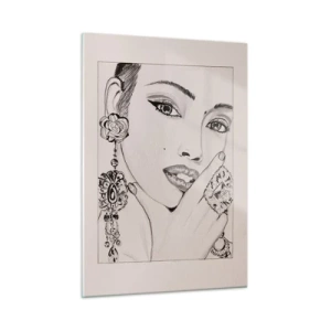 Quadro em vidro - A joia mais linda - 50x70 cm