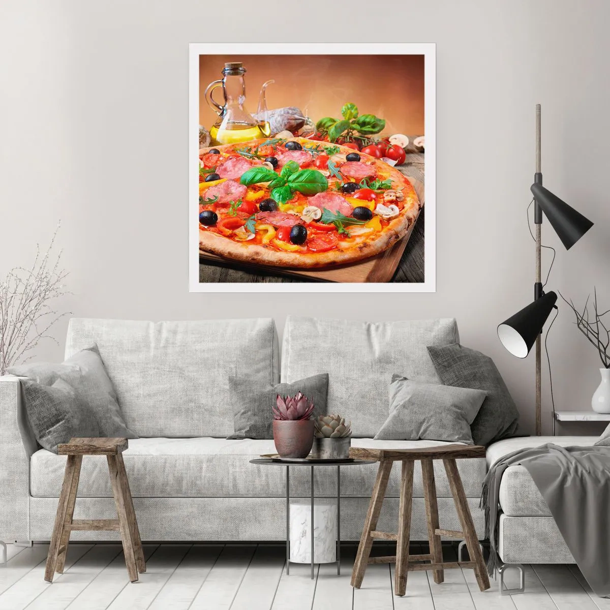 Pôster - Com um sabor verdadeiramente italiano - 50x50 cm
