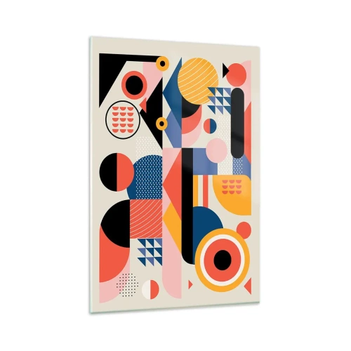 Quadro em vidro - Composição: brincar - 80x120 cm