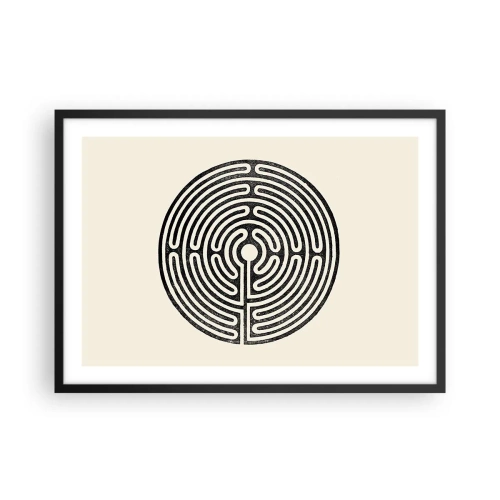 Pôster com moldura preta - Ordem misteriosa - 70x50 cm