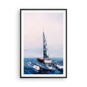 Pôster com moldura preta - Irmandade do vento - 61x91 cm