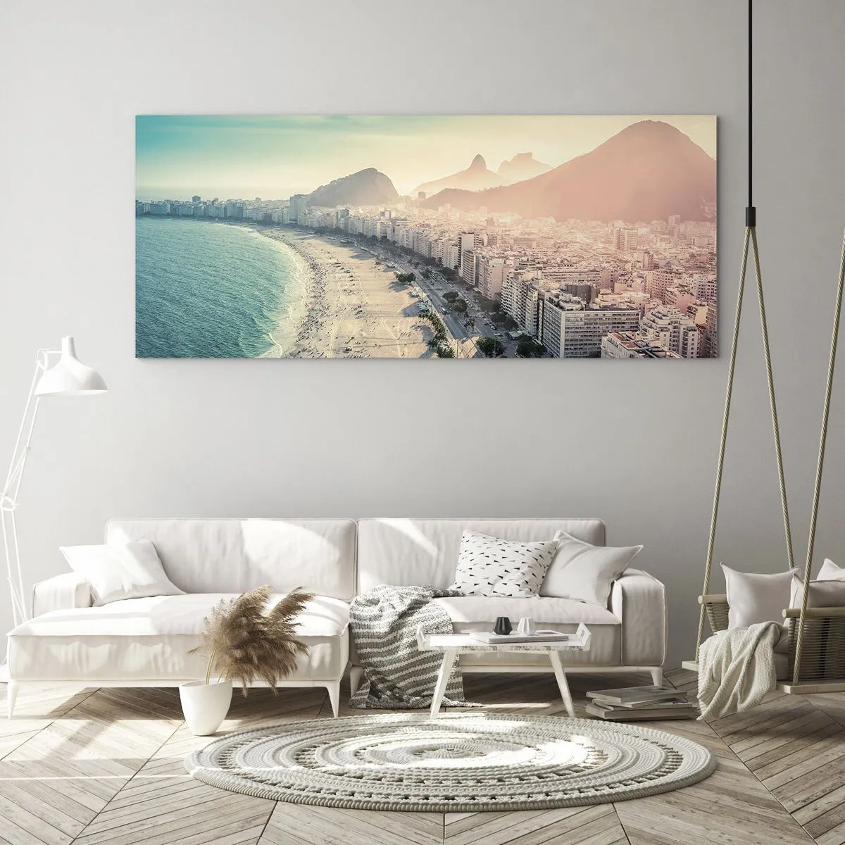 Quadro em vidro - Férias eternas no Rio - 140x50 cm