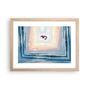 Pôster com moldura de carvalho claro - Para outra dimensão - 40x30 cm