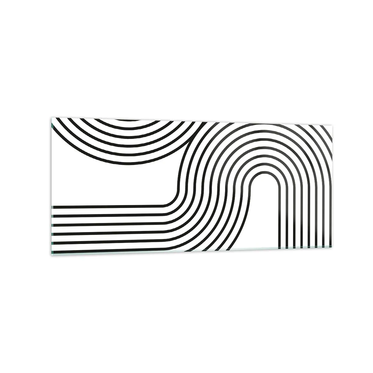 Quadro em vidro - Na curva - 120x50 cm