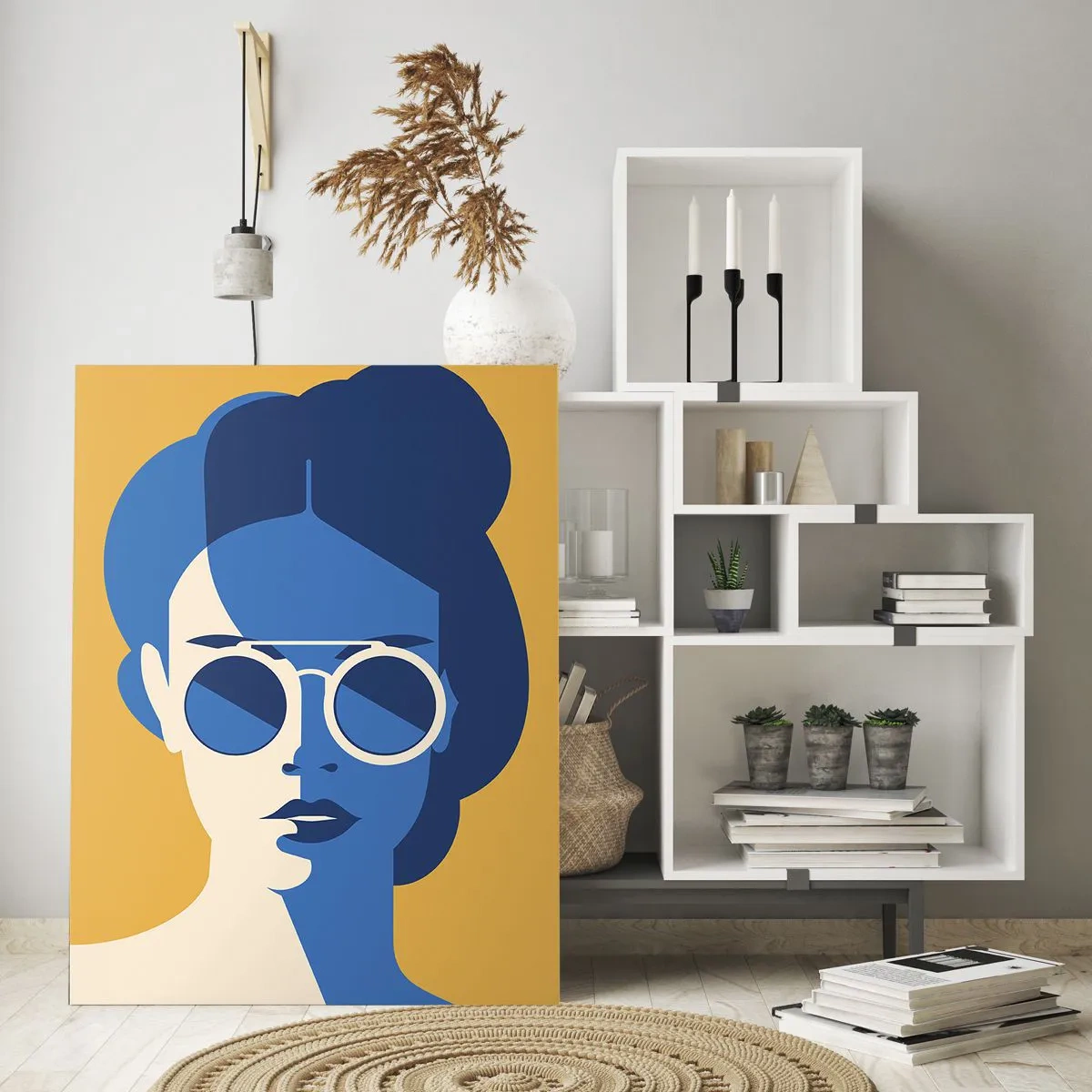 Quadro em vidro - Look de férias - 80x120 cm