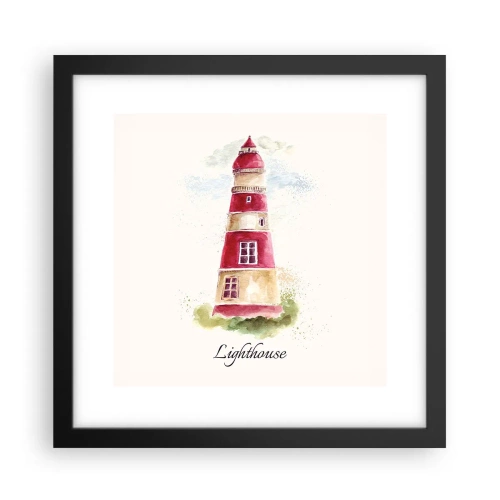 Pôster com moldura preta - Sempre há clima - 30x30 cm