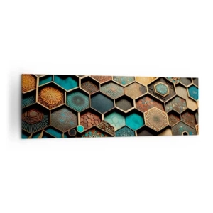 Quadro em tela - Ornamentos árabes – variação - 160x50 cm