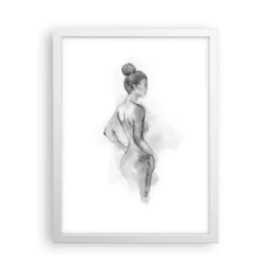 Pôster em moldura branca - Linda como uma pintura - 30x40 cm